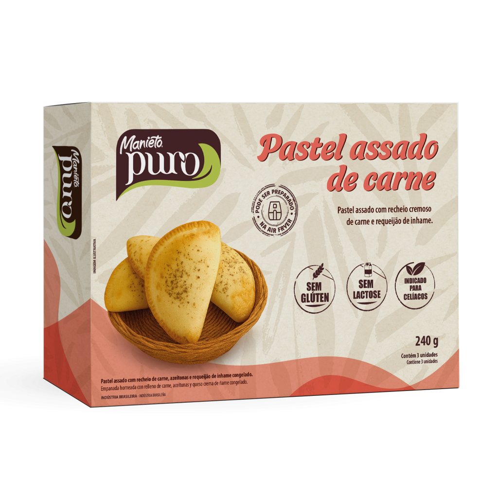 Pastel assado de Carne